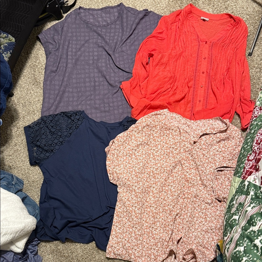 Women's Mixed Color Tops Set